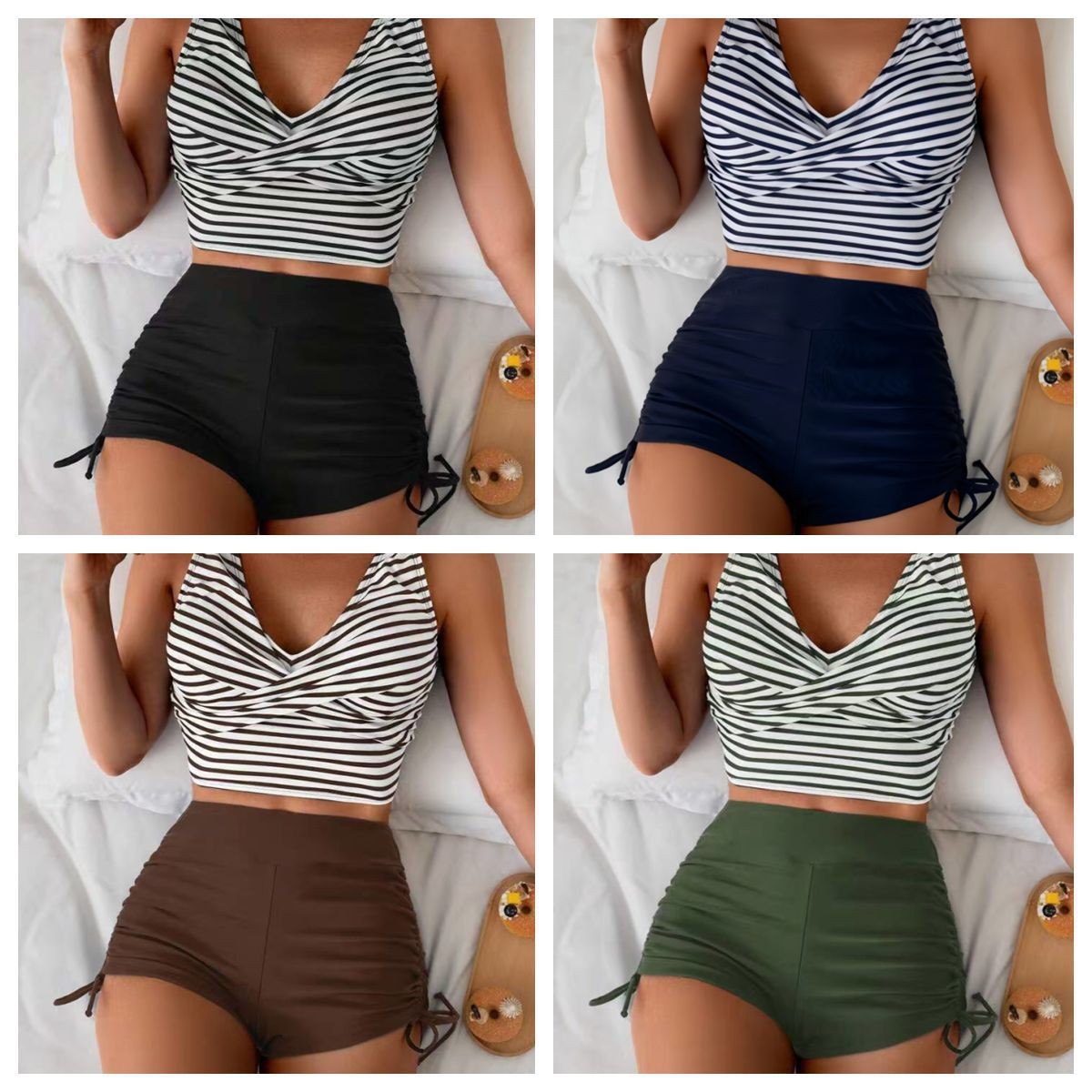 Tops - Pakaian Renang Wanita Bikini Crop Top