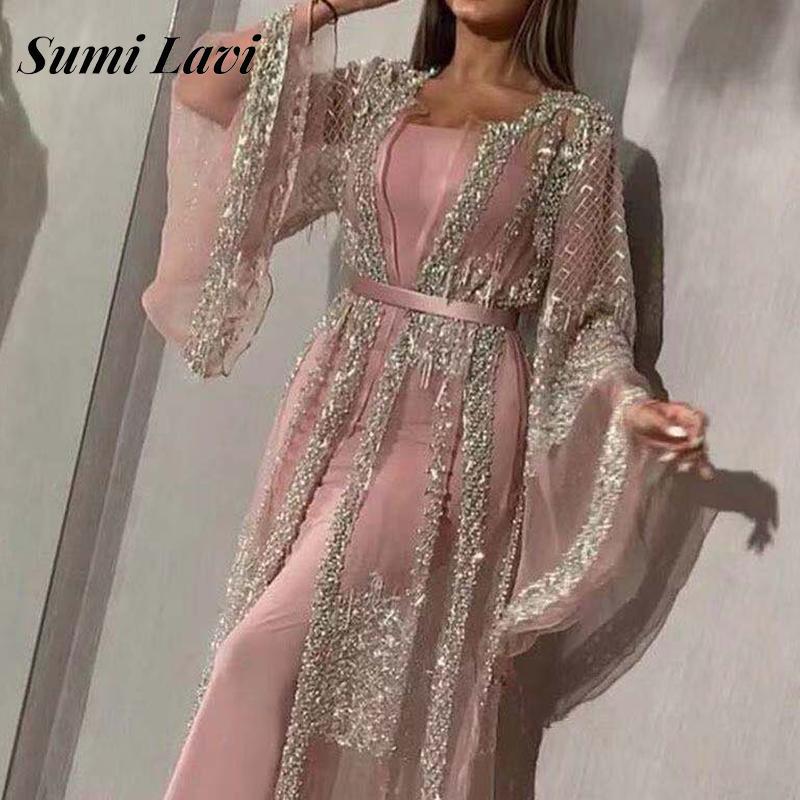French Vintage Floral Midi Dress - Gaun Panjang Lengan Panjang Glitter Wanita