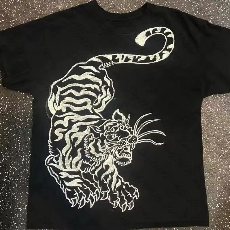 Y2K Graphic Baby Tee Crop - Pakaian Y2k Pakaian Wanita Grunge Atasan