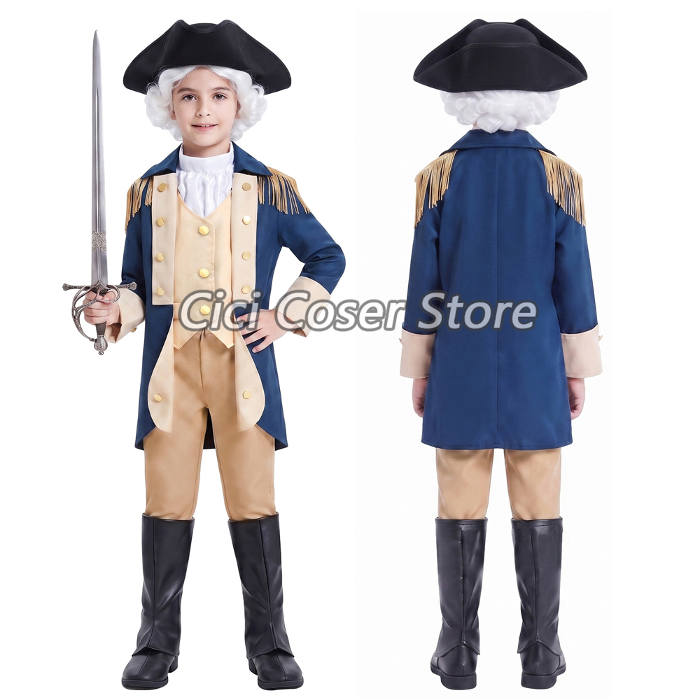 Dresses - Kostum George Washington untuk Anak-anak, Kostum