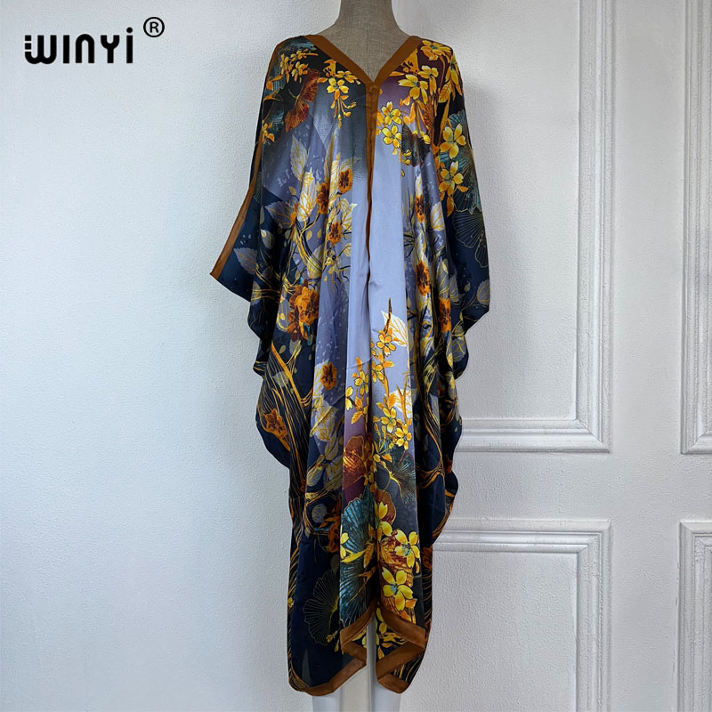 Boho Summer Beach Maxi Dress - WINYI 2023 Gaun Maxi Panjang Wanita