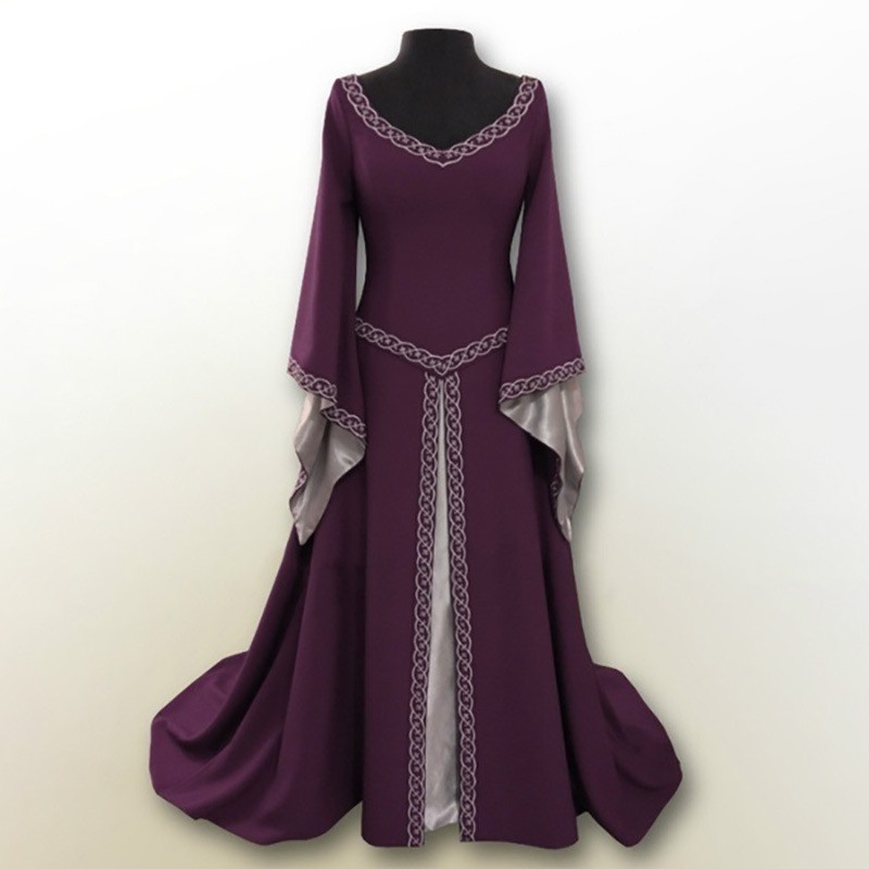 Gaun retro lengan panjang, ber - Dresses ulasan dan harga