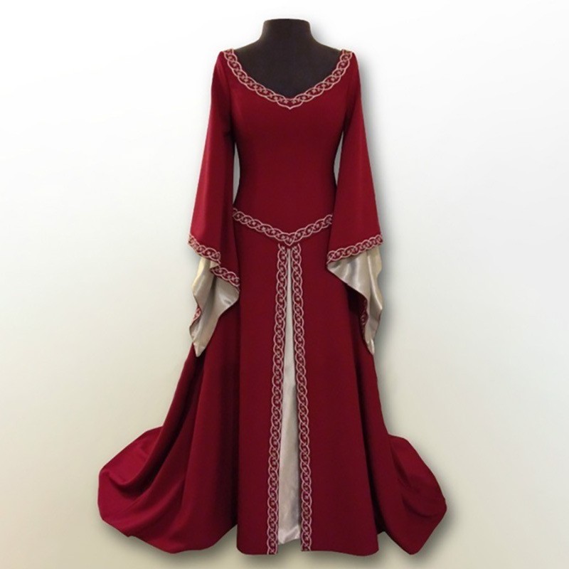Gaun retro lengan panjang, ber - Dresses ulasan dan harga