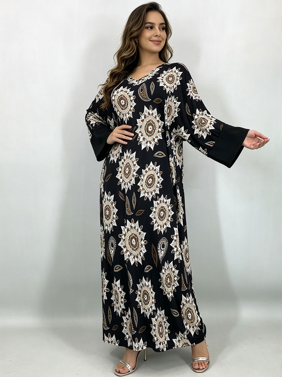 Gaun Maxi Ukuran Besar untuk W - Boho Summer Beach Maxi Dress ulasan dan harga