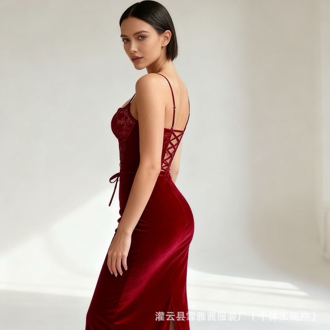 Gaun Midi Korset Berenda Warna - Sexy Mesh Sheer Bodycon Dress ulasan dan harga