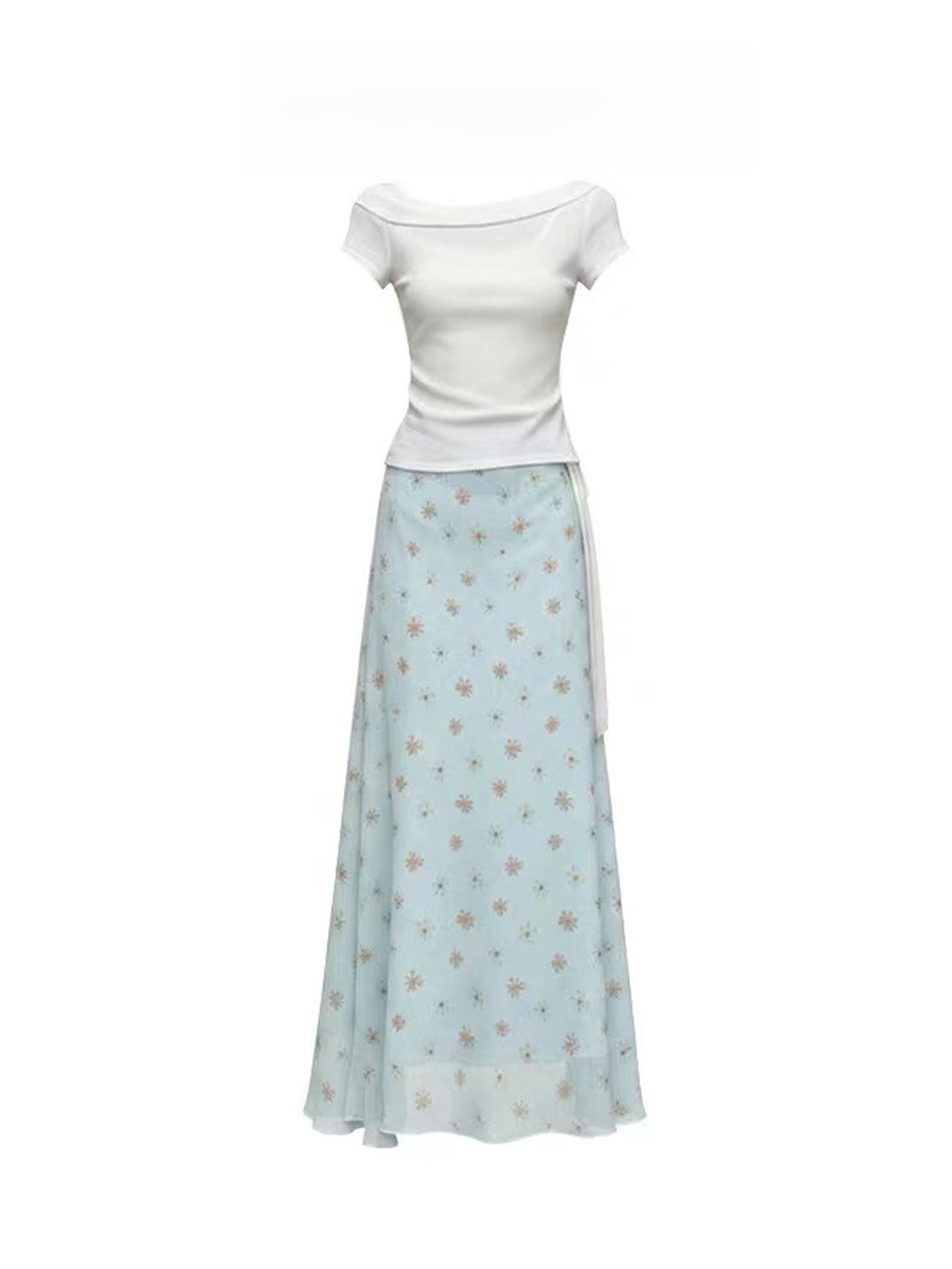 Gaun Korea Desain A-Line Model - Korean Style A Line Shirt Dress ulasan dan harga