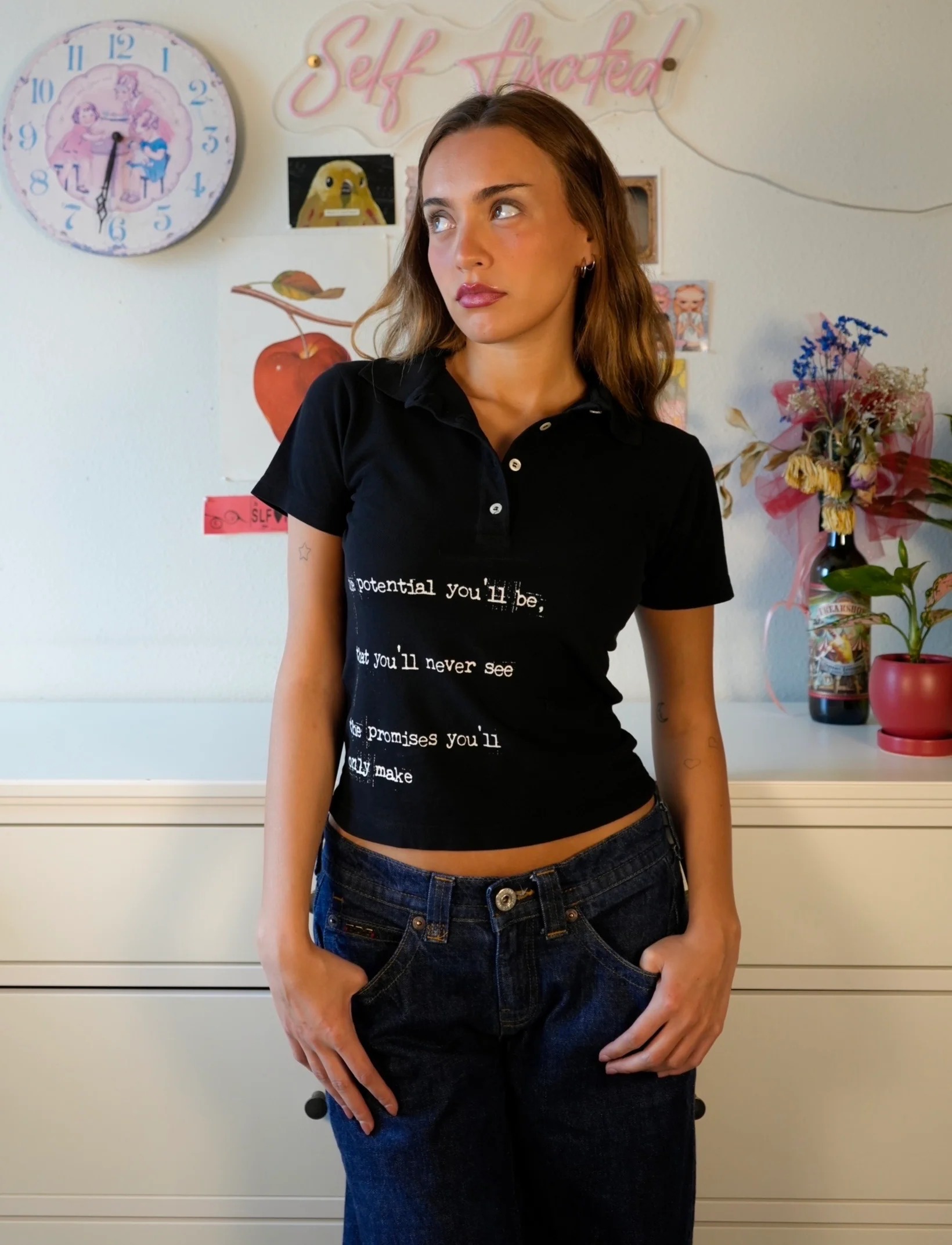 Atasan Grafis Laba-laba Esteti - Y2K Graphic Baby Tee Crop ulasan dan harga
