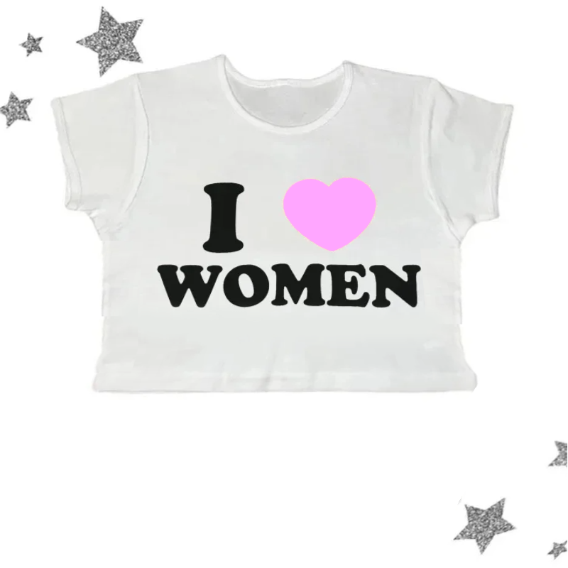 Kaos Crop Top Grafis 90an deng - Y2K Graphic Baby Tee Crop ulasan dan harga
