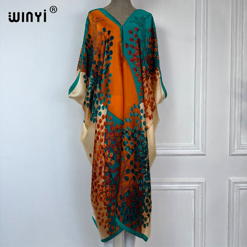 WINYI 2023 Gaun Maxi Panjang W - Boho Summer Beach Maxi Dress ulasan dan harga