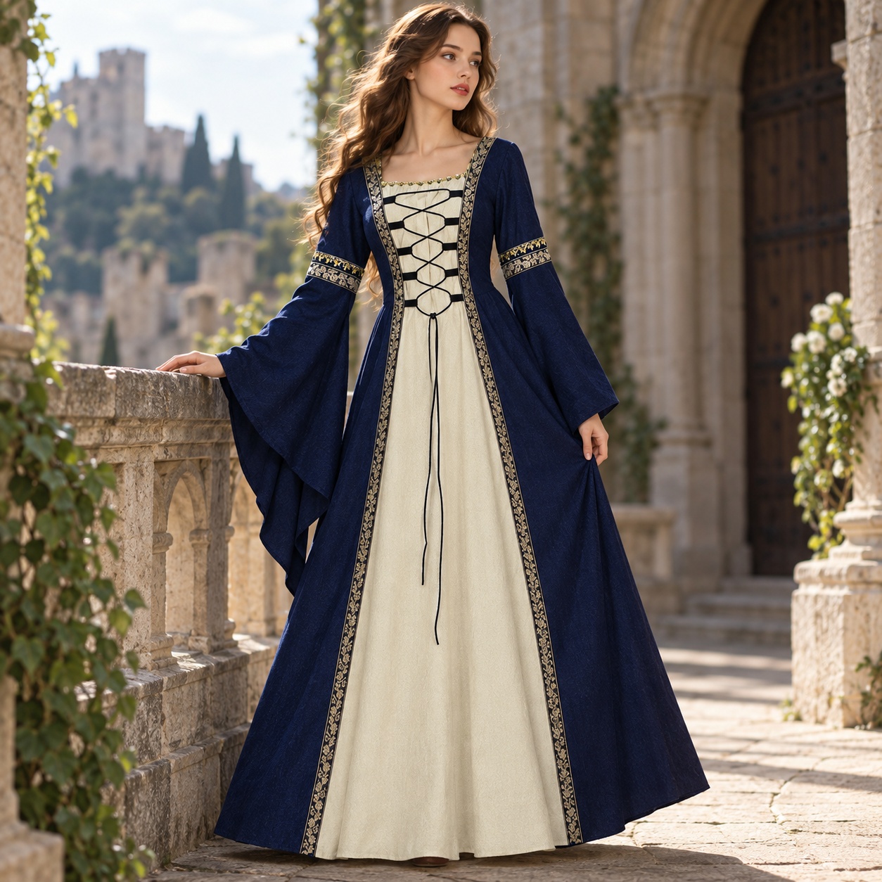 Gaun panjang model A-line deng - Dresses ulasan dan harga