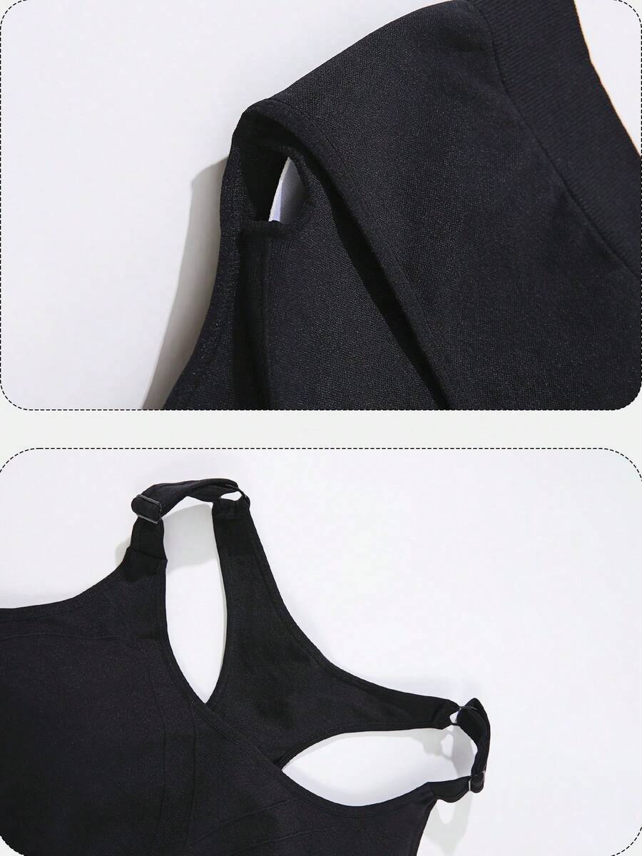 1Pcs Tank Top Olahraga Hitam P - Seamless Ribbed Workout Tank Top ulasan dan harga