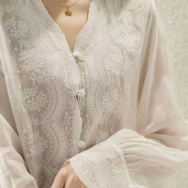 GELITAYIN Blus Linen Lengan Pa - Casual Loose Linen Shirt Dress ulasan dan harga