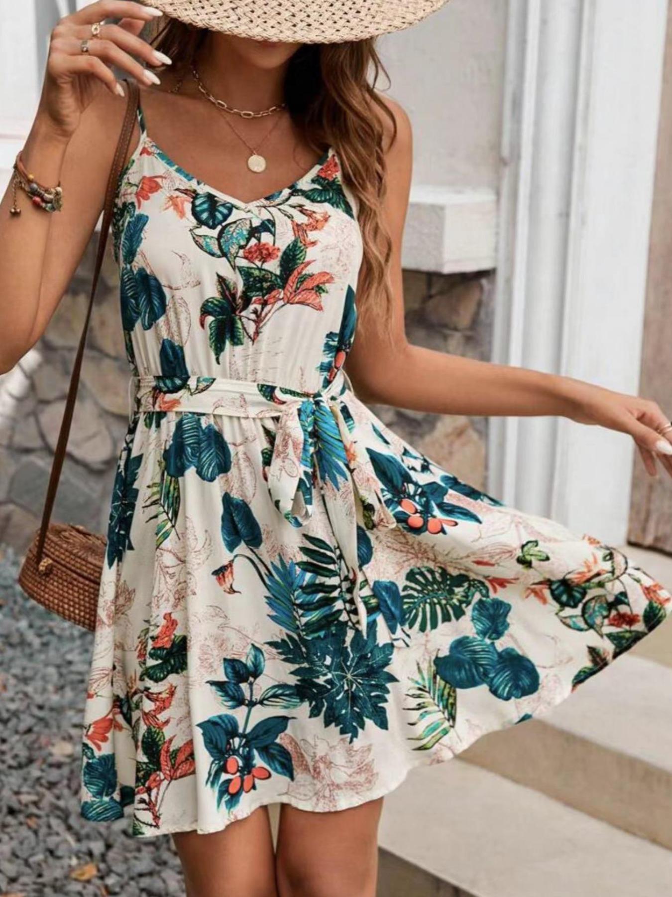 Gaun Wanita Bergaya Bohemian d - French Vintage Floral Midi Dress ulasan dan harga
