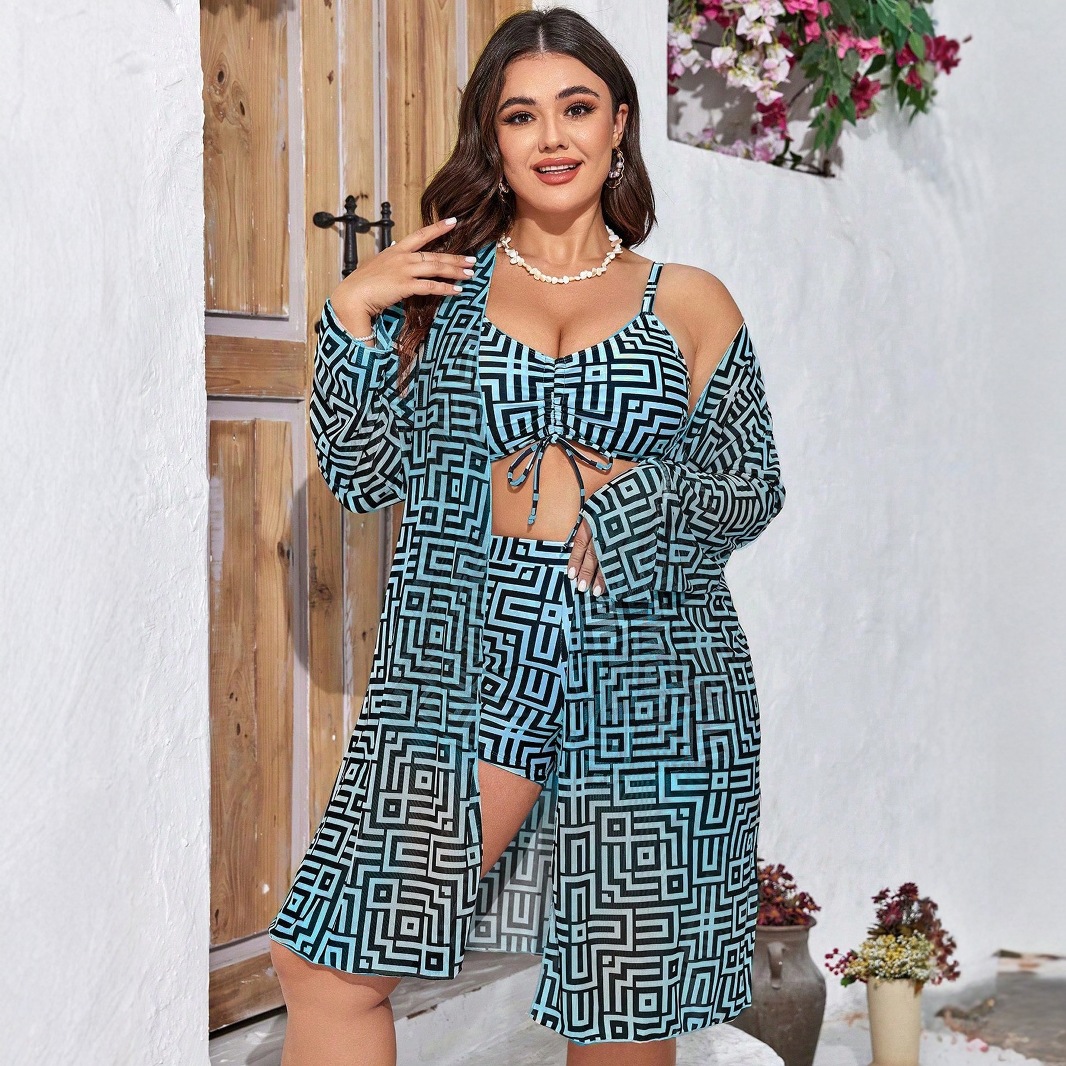 Baju Renang 3-Potong Ukuran Be - Tops ulasan dan harga