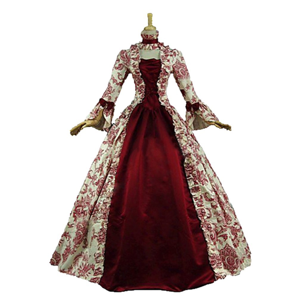 Gaun retro lengan panjang berm - Dresses ulasan dan harga