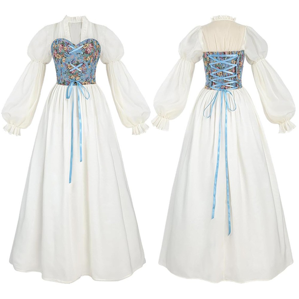 Gaun Korset Bergaya Renaisans  - Dresses ulasan dan harga
