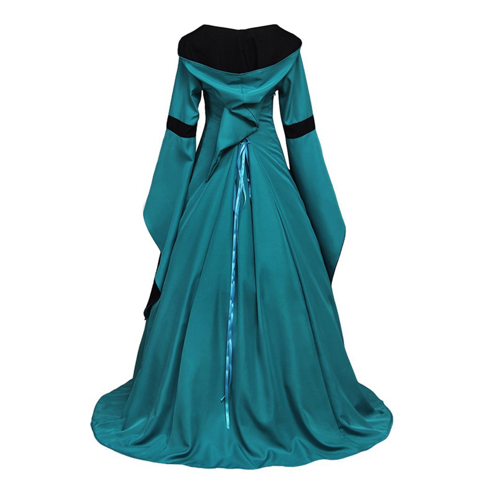 Gaun Lengan Lonceng Berkerudun - Dresses ulasan dan harga