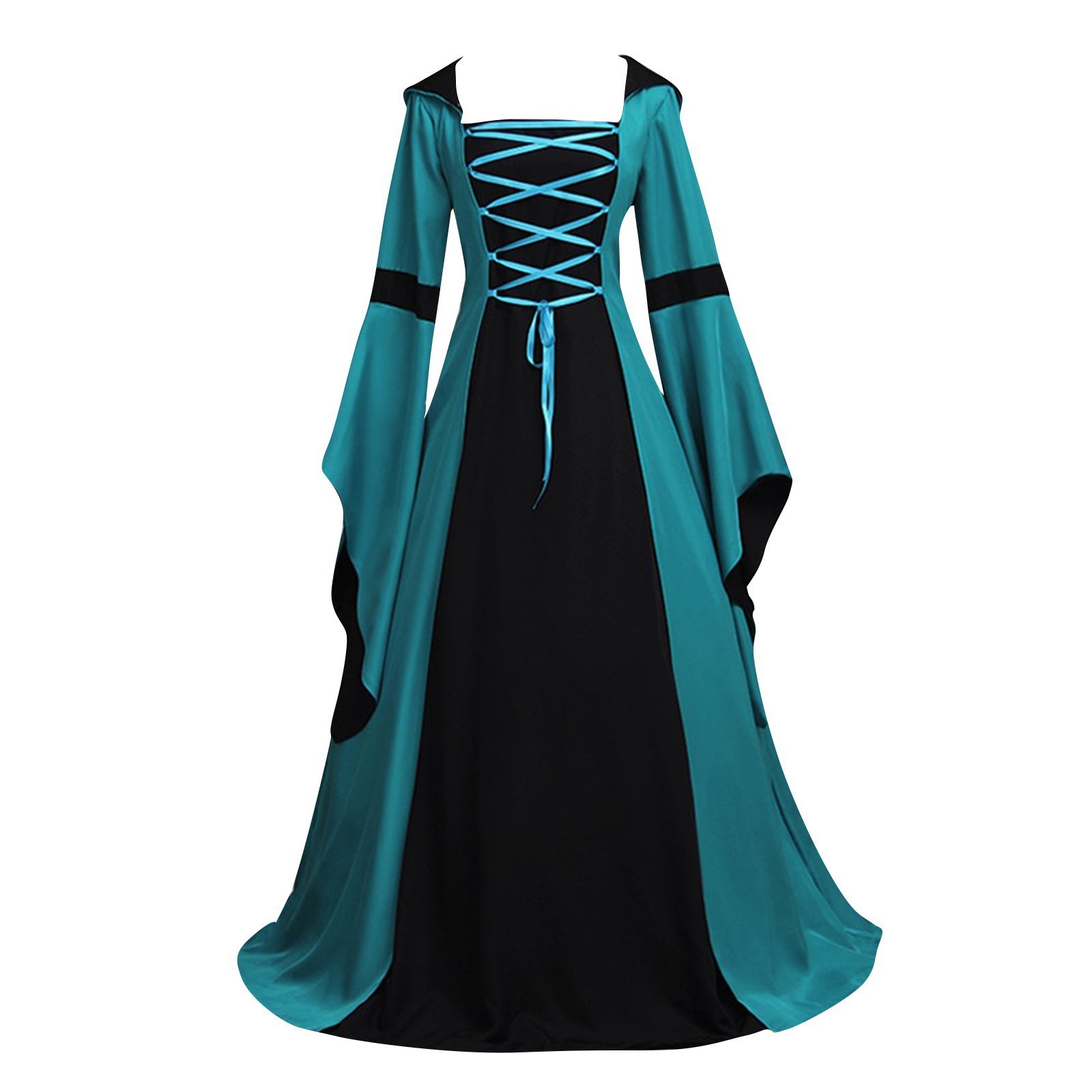 Gaun Lengan Lonceng Berkerudun - Dresses ulasan dan harga